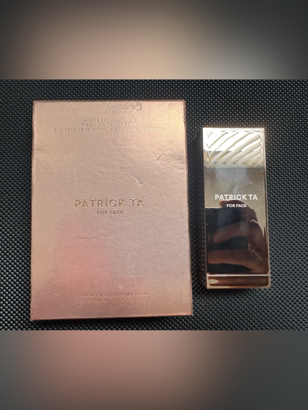 Patrick Ta finishing powder duo and mini blush duo